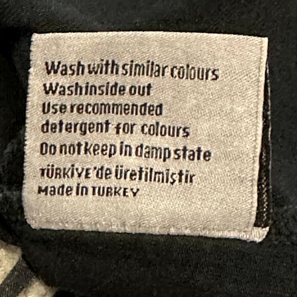 EGO NWT Women Plus Size 2XL Gray Sliced Back Stone Accent Grunge Skater Top - Picture 10 of 10